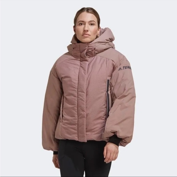 Adidas TERREX MYSHELTER COLD.RDY Down-Fill Jacket Mauve HG3163 Women Size S $350 - Picture 5 of 11